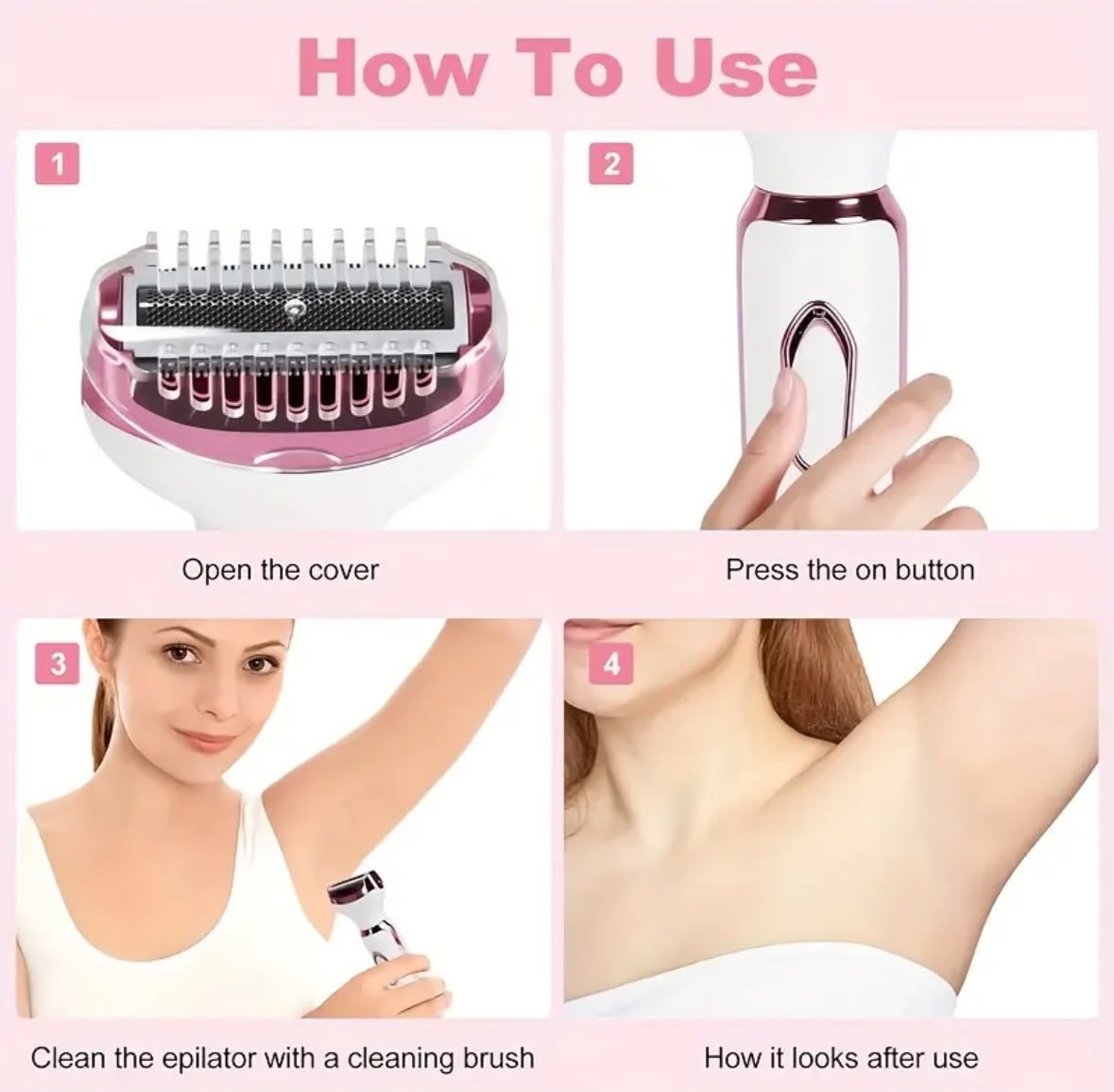 DEPILADORA 4 EN 1 PARA MUJER